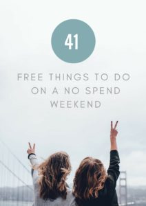 No Spend Weekend Challenge